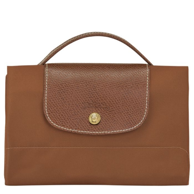 Women's Longchamp Le Pliage Original S Document Holders Brown | 13MKNEYAZ