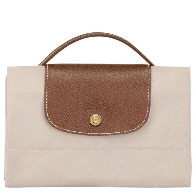 Women's Longchamp Le Pliage Original S Document Holders Beige | 70BFETXQA