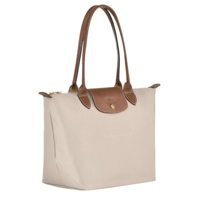 Women's Longchamp Le Pliage Original S Shoulder Bags Beige | 18DIJXQUE