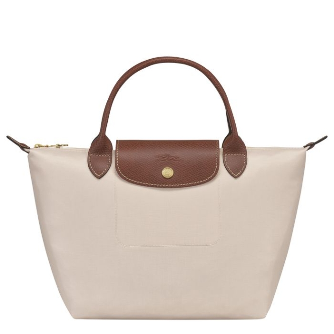 Women\'s Longchamp Le Pliage Original S Top-handle Bags Beige | 17HVFKEMA