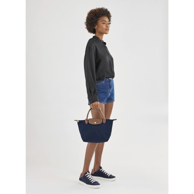 Women's Longchamp Le Pliage Original S Top-handle Bags Navy | 94LTGCRZY