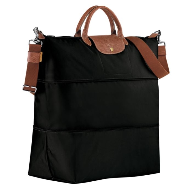 Women's Longchamp Le Pliage Travel Bags Black | 43ZXFKSCE