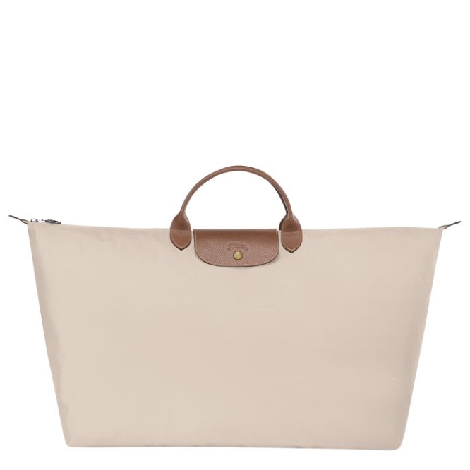 Women\'s Longchamp Le Pliage XL Travel Bags Beige | 94GHFTDEN