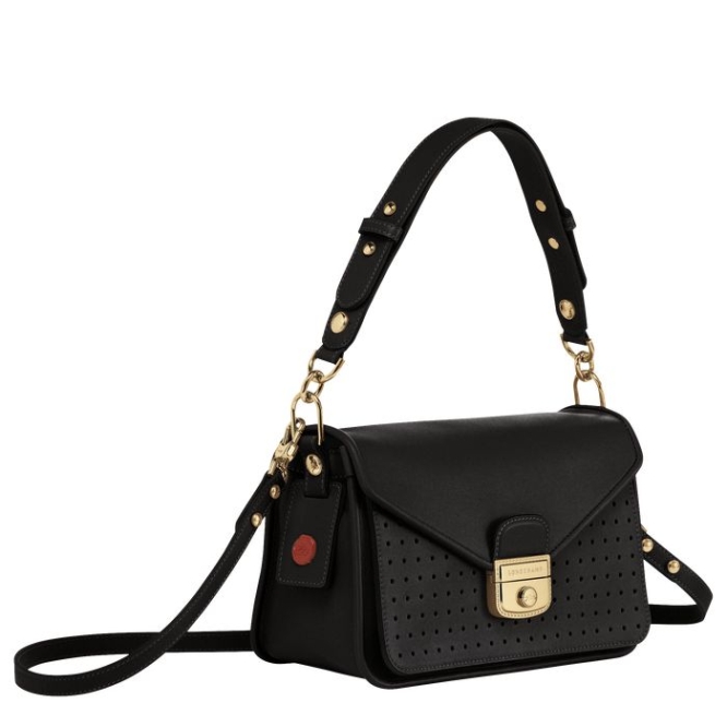 Women's Longchamp Mademoiselle S Crossbody Bags Black | 69PGCEUDT