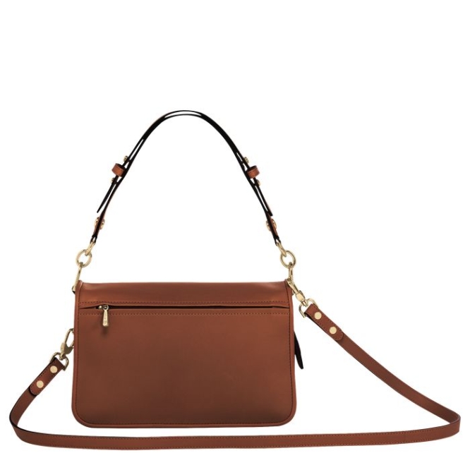 Women's Longchamp Mademoiselle S Crossbody Bags Brown | 81GKVYQDM