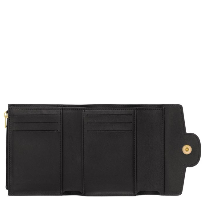 Women's Longchamp Mademoiselle Wallets Black | 12TBSZUIW