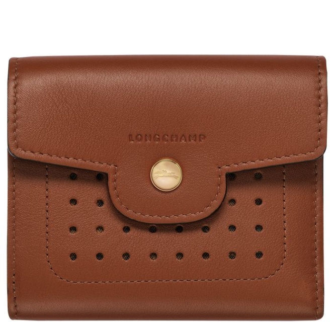 Women\'s Longchamp Mademoiselle Wallets Brown | 92ETOFVRL