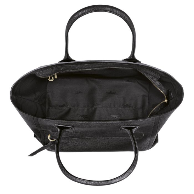 Women's Longchamp Mailbox L Top-handle Bags Black | 10JGAIOBZ