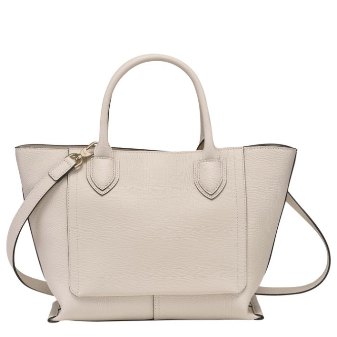 Women's Longchamp Mailbox M Top-handle Bags Beige | 59FQODWTK