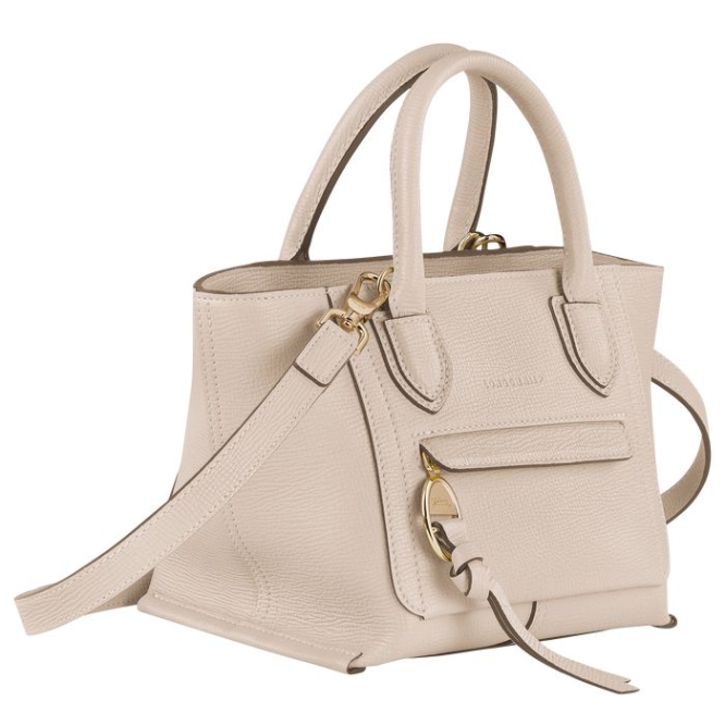 Women's Longchamp Mailbox S Top-handle Bags Beige | 14OVZYHCU