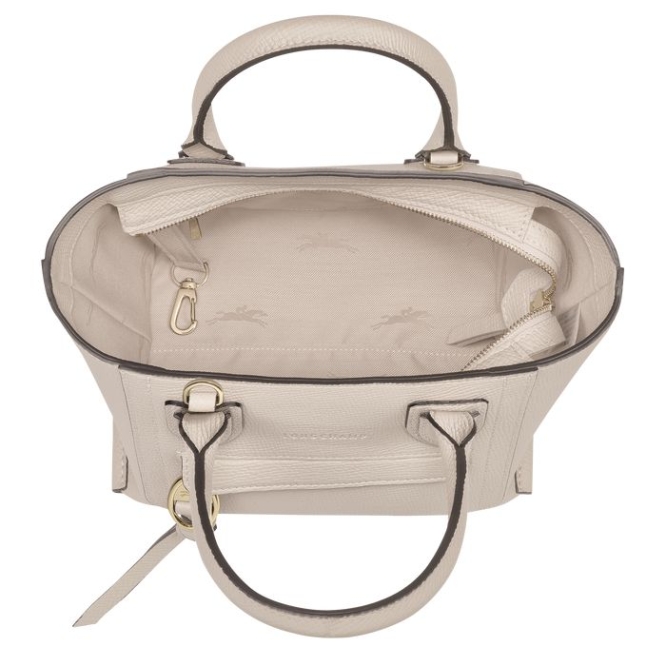 Women's Longchamp Mailbox S Top-handle Bags Beige | 14OVZYHCU