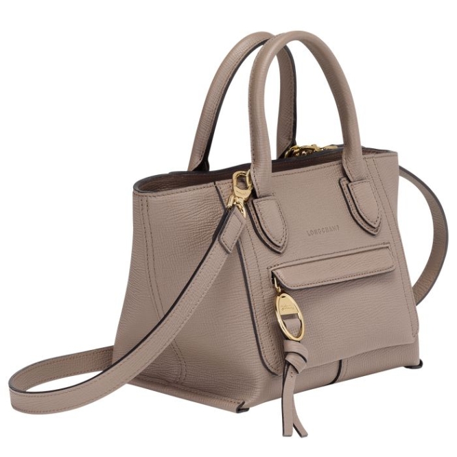 Women's Longchamp Mailbox S Top-handle Bags Brown | 30NUQIBLY