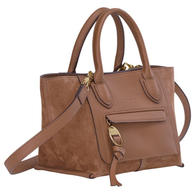 Women's Longchamp Mailbox S Top-handle Bags Brown | 71UVFJBHQ