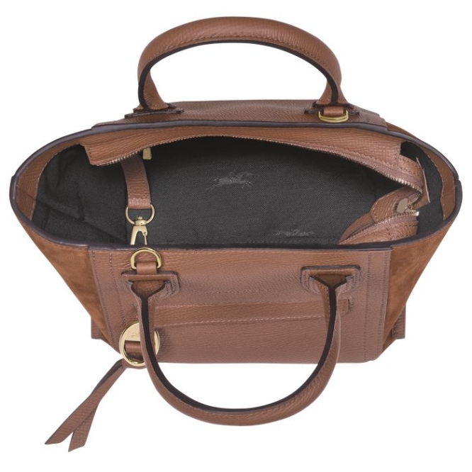 Women's Longchamp Mailbox S Top-handle Bags Brown | 71UVFJBHQ