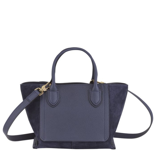 Women's Longchamp Mailbox S Top-handle Bags Navy | 90DFOKPHY