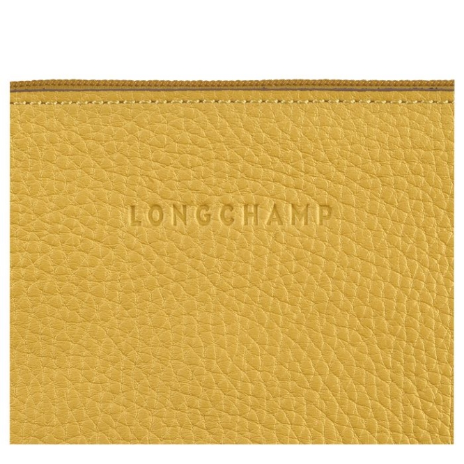 Women's Longchamp Roseau Essential Pouches & Cases Yellow | 34USDOQHW