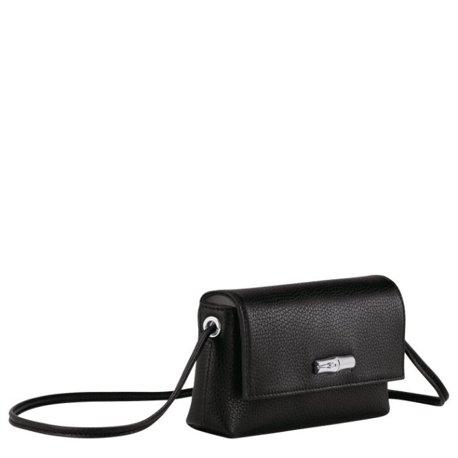 Women's Longchamp Roseau Essential Pouches & Cases Black | 45VDCPYNR