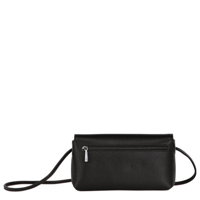 Women's Longchamp Roseau Essential Pouches & Cases Black | 45VDCPYNR