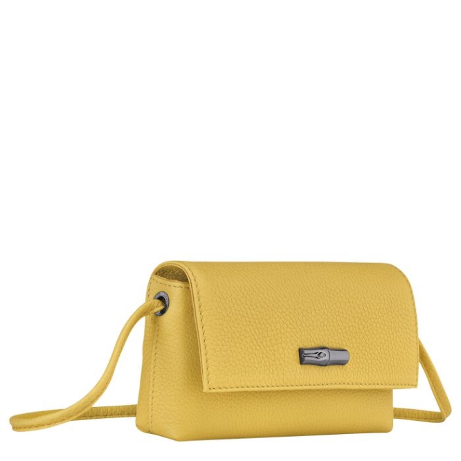 Women's Longchamp Roseau Essential Pouches & Cases Yellow | 54IGNDMFV