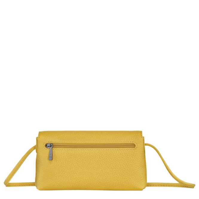 Women's Longchamp Roseau Essential Pouches & Cases Yellow | 54IGNDMFV