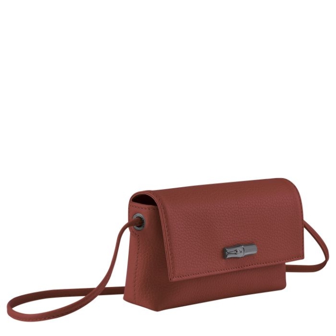 Women's Longchamp Roseau Essential Pouches & Cases Brown | 84XYQNTRM