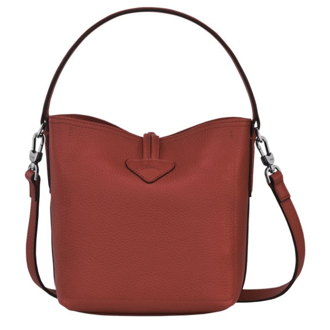 Women's Longchamp Roseau Essential S Top-handle Bags Brown | 85DWUJBSN