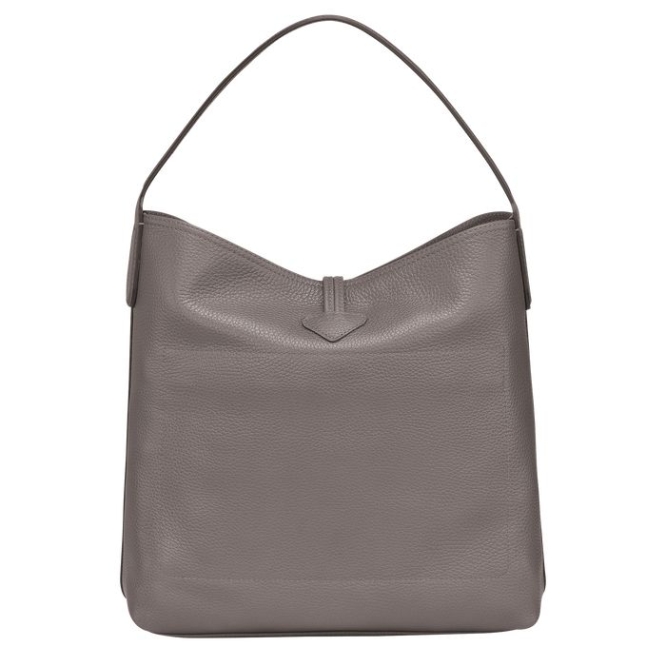 Women's Longchamp Roseau Essential Shoulder Bags Grey | 21AQEDHIZ