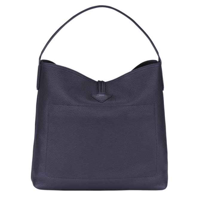 Women's Longchamp Roseau Essential Shoulder Bags Navy | 37IARYWVC