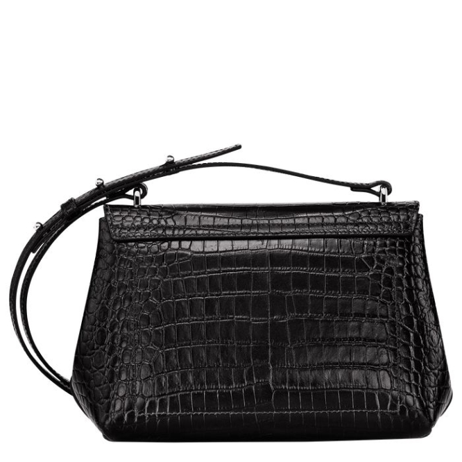 Women's Longchamp Roseau S Crossbody Bags Black | 03CLBIVSY