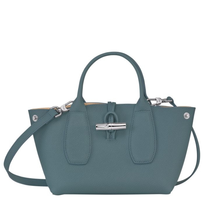 Women's Longchamp Roseau S Top-handle Bags Blue | 60OXGFZSW