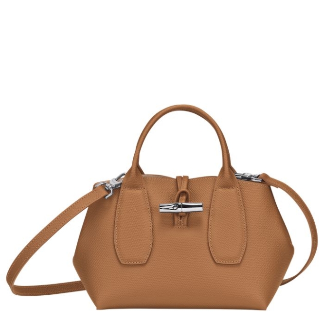 Women\'s Longchamp Roseau S Top-handle Bags Beige | 90EYFGKAW