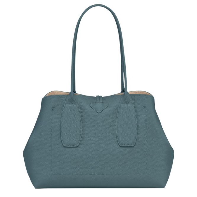 Women's Longchamp Roseau Shoulder Bags Blue | 26SCIOLWN