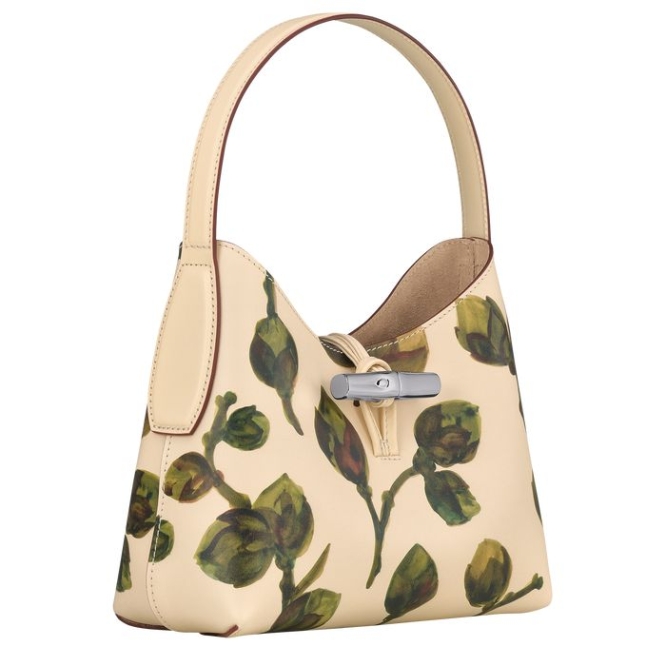 Women's Longchamp Roseau Végétal XS Shoulder Bags Khaki | 63RDLWZAS