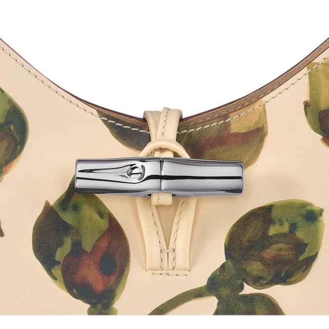 Women's Longchamp Roseau Végétal XS Shoulder Bags Khaki | 63RDLWZAS