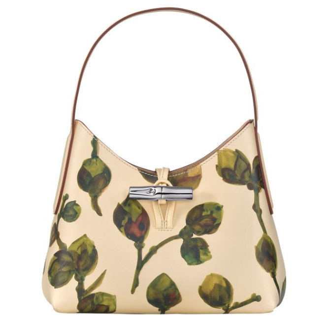 Women\'s Longchamp Roseau Végétal XS Shoulder Bags Khaki | 63RDLWZAS