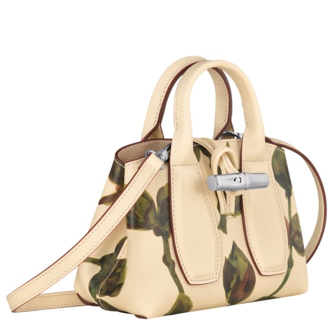 Women's Longchamp Roseau Végétal XS Top-handle Bags Khaki | 27QTHMFYR