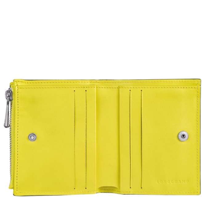 Women's Longchamp Roseau Wallets Yellow | 84SBNPQMO