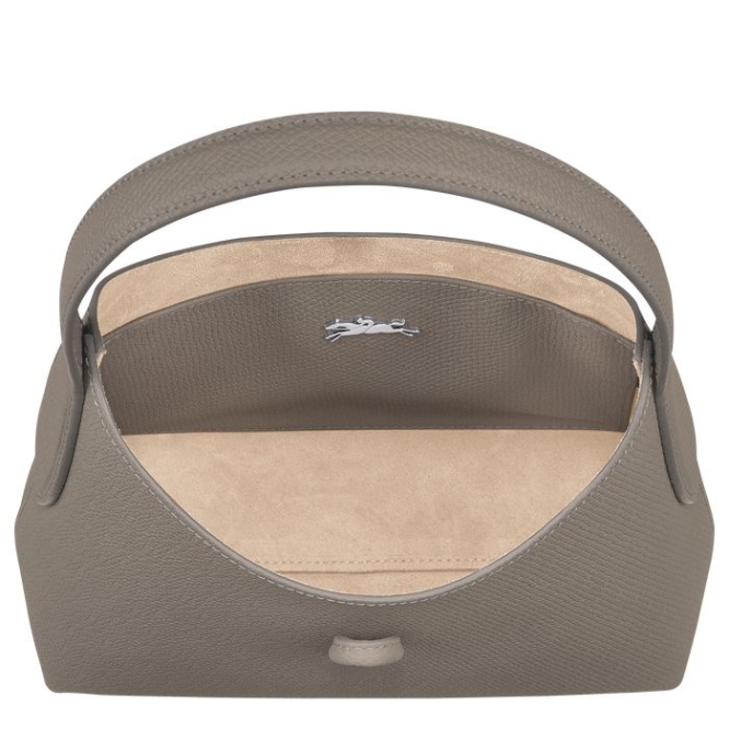 Women's Longchamp Roseau XS Shoulder Bags Grey | 14HDINRPL