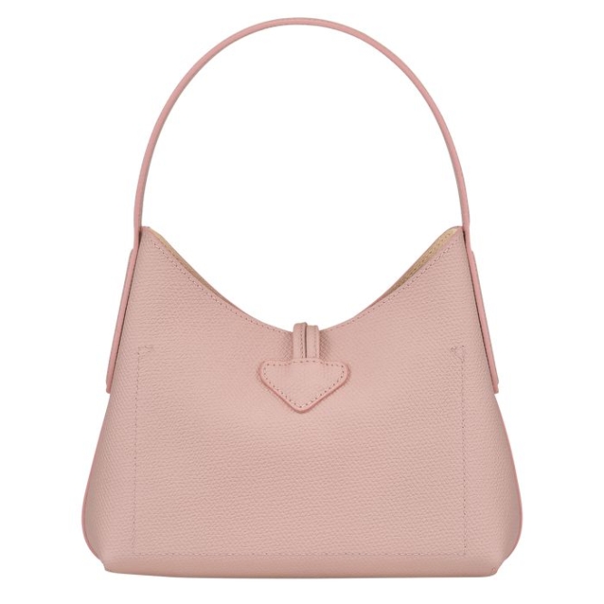 Women's Longchamp Roseau XS Shoulder Bags Light Pink | 37TXUQCIL