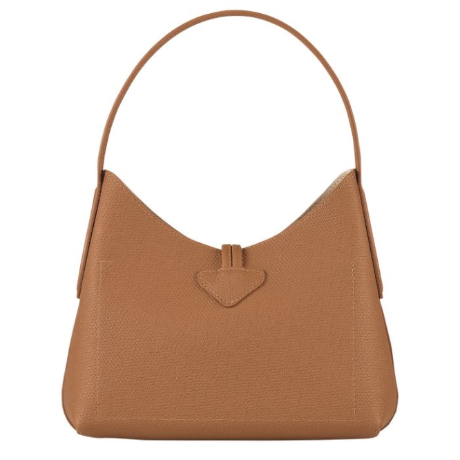 Women's Longchamp Roseau XS Shoulder Bags Beige | 52JWHFAPY