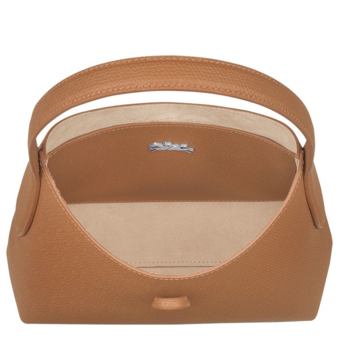 Women's Longchamp Roseau XS Shoulder Bags Beige | 52JWHFAPY