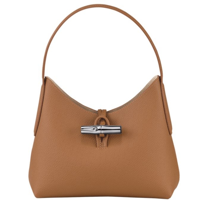 Women\'s Longchamp Roseau XS Shoulder Bags Beige | 52JWHFAPY