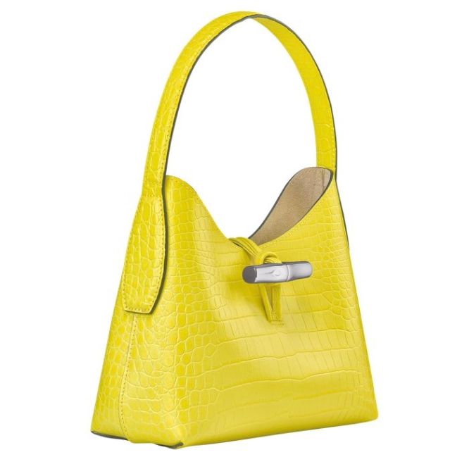 Women's Longchamp Roseau XS Shoulder Bags Yellow | 56GEDUCQH