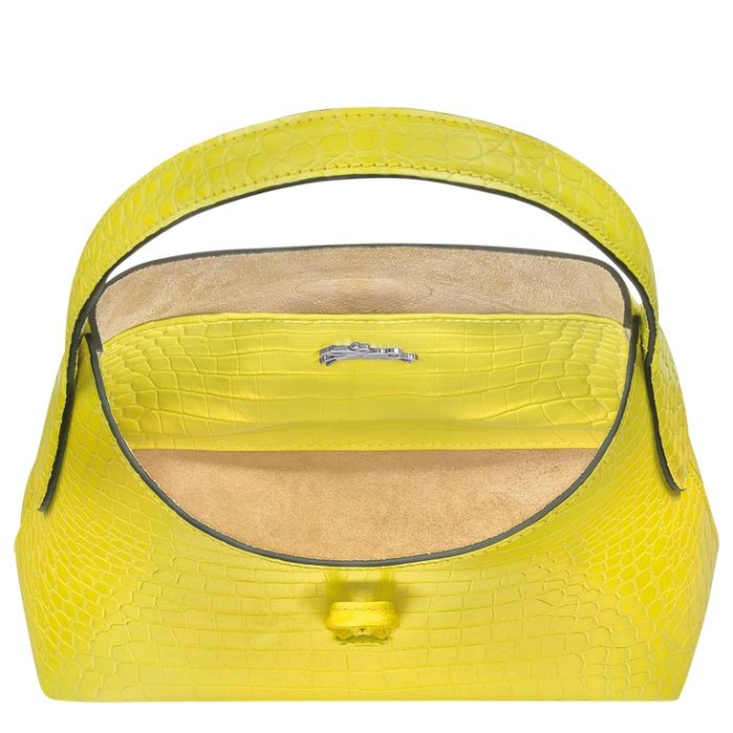 Women's Longchamp Roseau XS Shoulder Bags Yellow | 56GEDUCQH