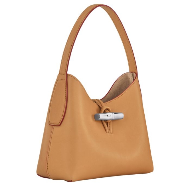 Women's Longchamp Roseau XS Shoulder Bags Brown | 98TPBSLFR