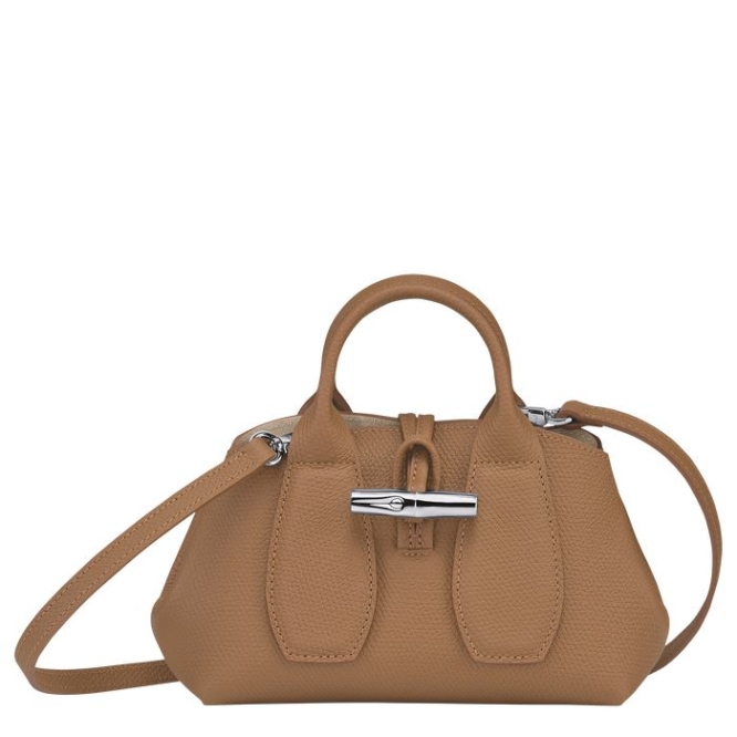 Women\'s Longchamp Roseau XS Top-handle Bags Beige | 51GNIHTZC