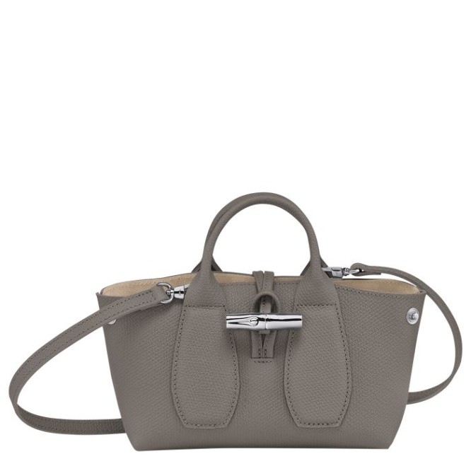 Women's Longchamp Roseau XS Top-handle Bags Grey | 85PHKLYXZ