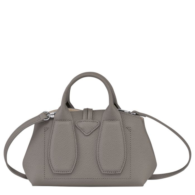 Women's Longchamp Roseau XS Top-handle Bags Grey | 85PHKLYXZ