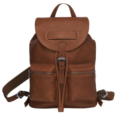 Men's Longchamp 3D M Backpacks Brown | 45FGNMPXY