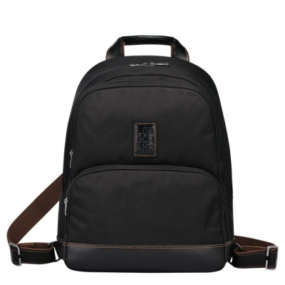 Men's Longchamp Boxford Backpacks Black | 56QETPKGJ